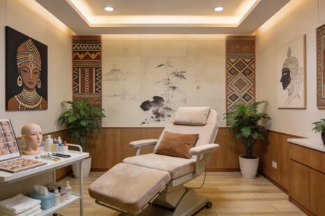 Ethnic rhinoplasty consultation room showcasing a professional and inviting atmosphere for personalized care