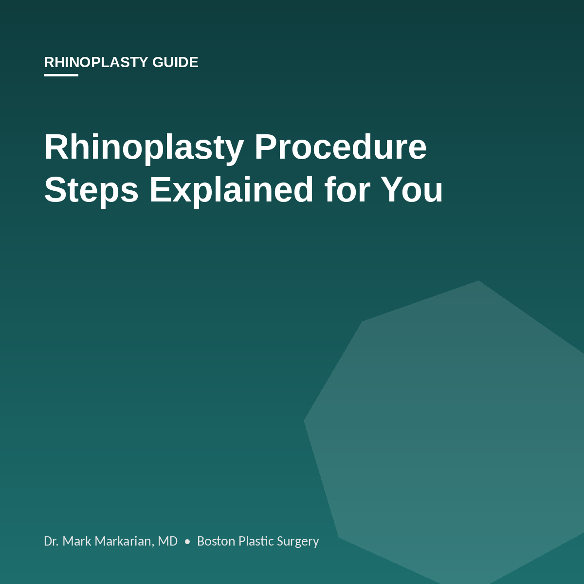 Rhinoplasty procedure steps guide graphic